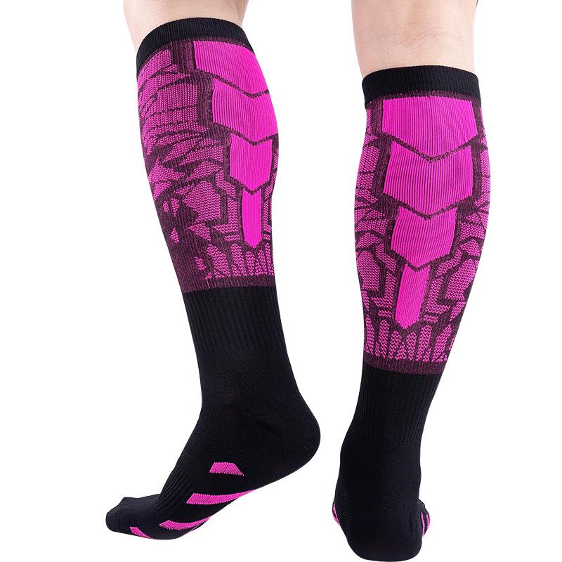 6-Pack Compression Socks – Unisex Calf Sleeves, Boost Stamina for Running, Training & Fitness Floral Pattern Compression Knee-High Socks pression circulation-best support Moisture-Wicking