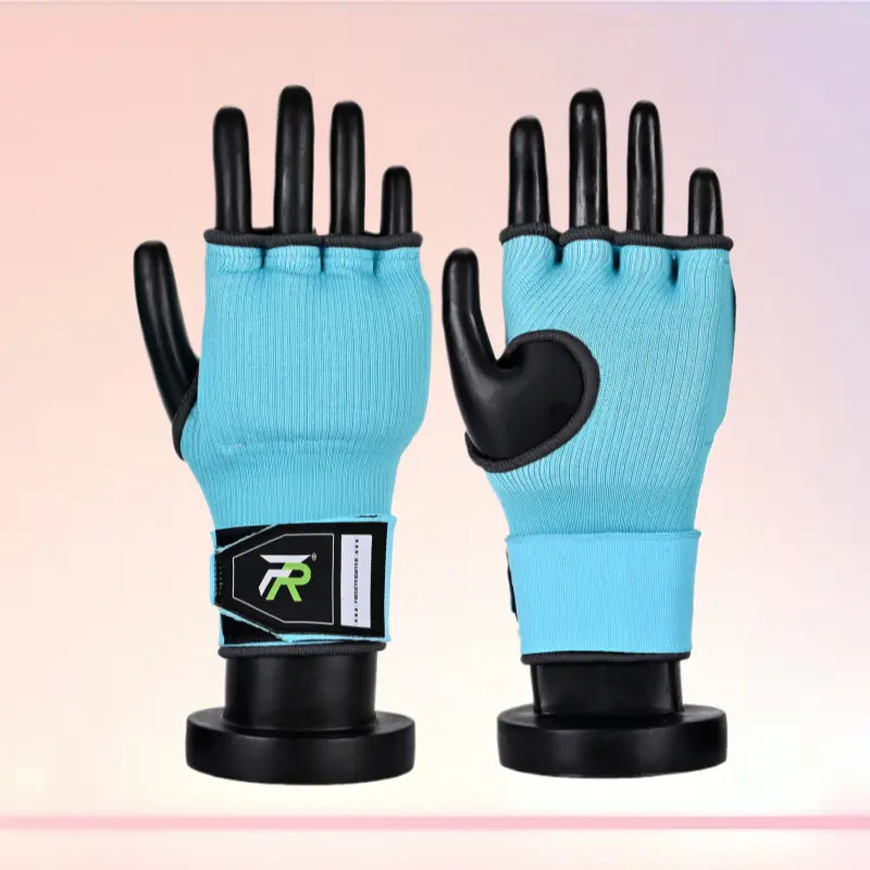 PU Leather Boxing Gel Knuckle Protectors - Gel-Padded Hand Guards with Snug Fit, Protective Training Gear for Sanda, Muay Thai