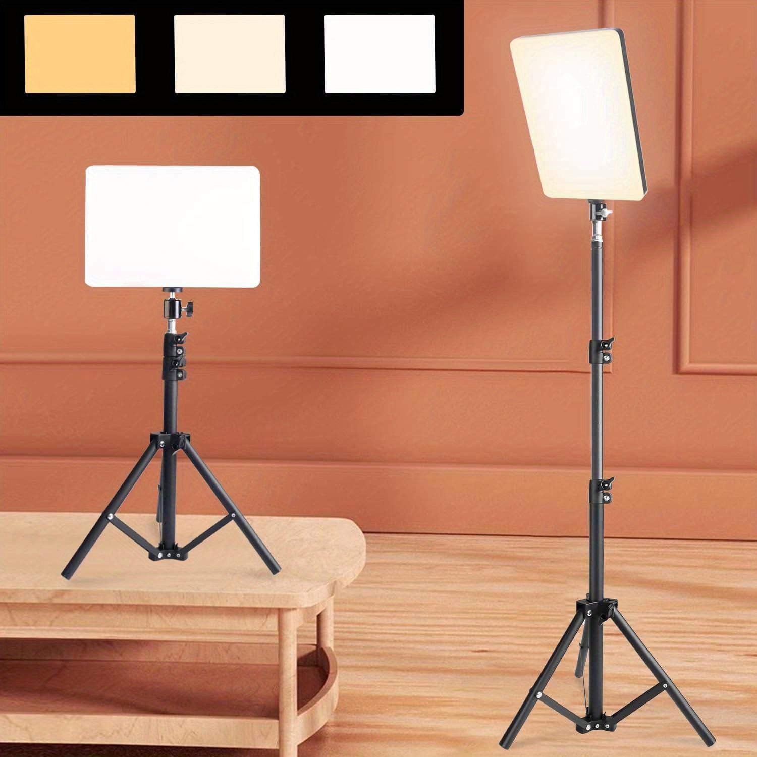 LED Video Light Kit With Adjustable 43.3" Tripod Stand - USB-Powered Ring Light For Content Creation/March Madness/Spring Break - Non-Waterproof & Battery-Free Design - Creator Essential SuperBowl / International Women's Day