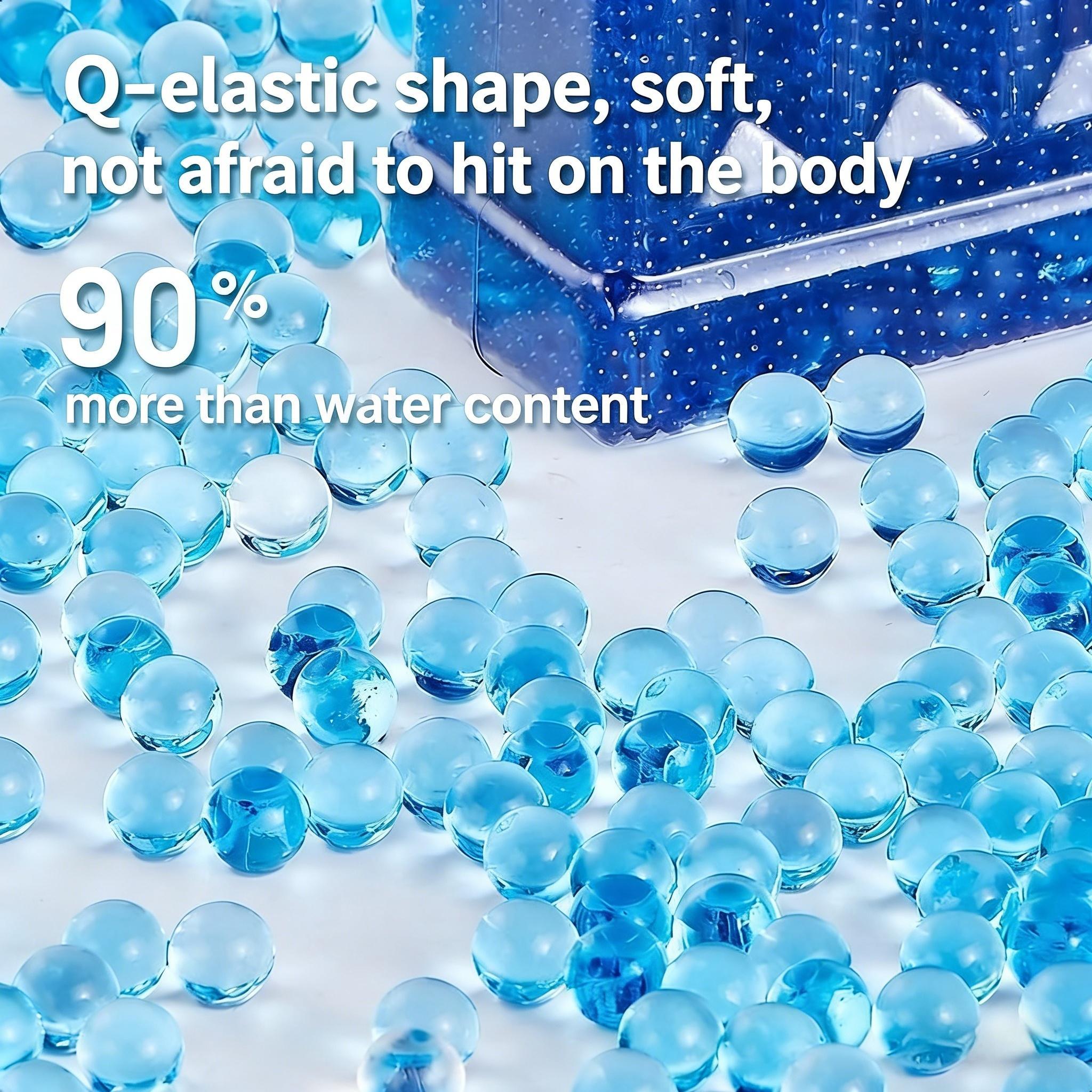 🌈 💖   50000 Rounds 7-8mm Multi-Color Water Gel Balls, 5-Pack Refill Ammo for Outdoor Water Games, Soft Water-Based Beads for Outdoor Team Play & Water Sports Activities, Ages 14+