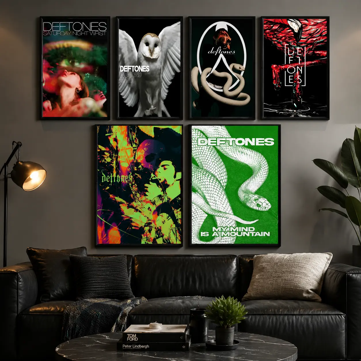 Rock Music Inspired Canvas Wall Art |   Vintage Poster Print, Alternative Style Decor for Bedroom, Music Room & Home