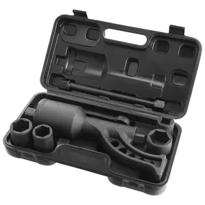 【DealsForYouDays】VEVOR Torque Multiplier, 1 Inch Drive Lug Nut Wrench/Multiplier Heavy Duty Torque Multiplier Wrench Set, 1: 64 6, 800N. m Lug Nut Remover, Includes 4 Sockets (21-41mm) and Storage Case