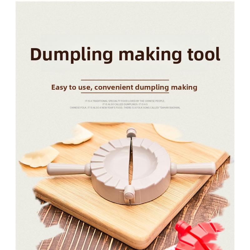 Multifunctional Kitchen Dumpling Maker Set – Manual Dumpling Mold, Skin Press, Sealer &  dough Cutter for Easy Pinch Making