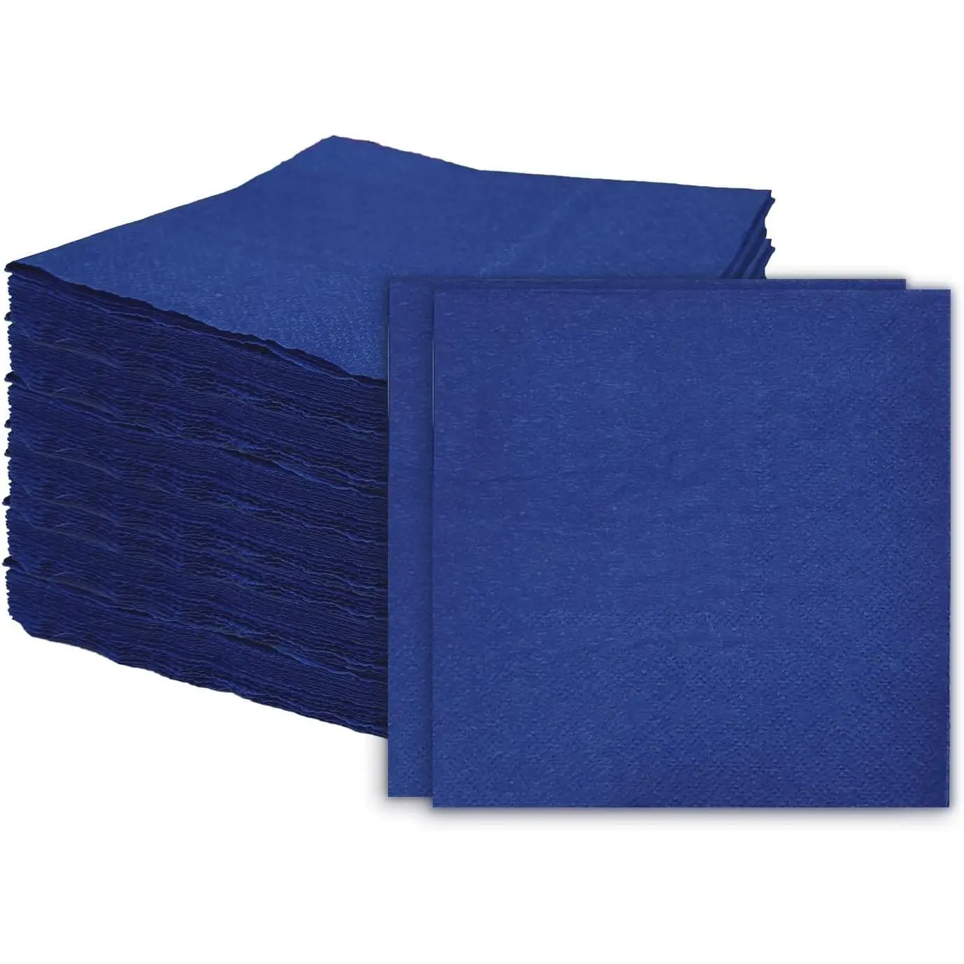 100 count 2-Ply Navy Blue Napkins Folded 5 x 5 inch Disposable  Napkins Paper Napkins for Dinner Wedding Party Beverage Napkins
