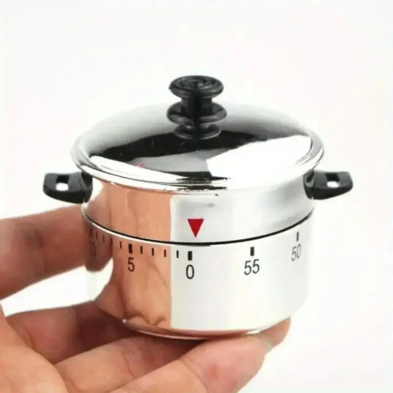Versatile 60-minute mechanical kitchen timer - adjustable cooking countdown, perfect for home and school use, Kitchen Gadgets