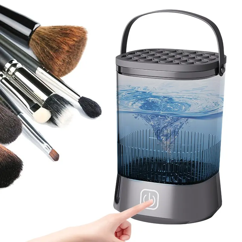 Electric Makeup Brush Cleaner, Automatic Hair Dryer, 10000 Rpm USB Charging, Portable Deep Clean Tool, Quick Cleanup for All Sizes
