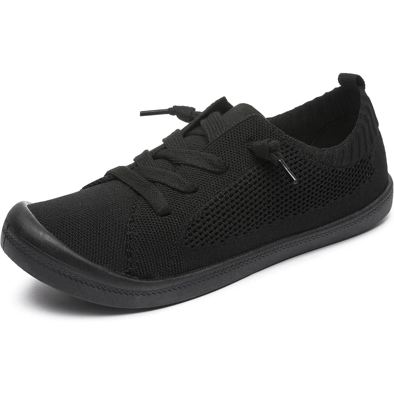 Women's Knit Slip On Sneakers Ladies Elastic Low Top Flats Lightweight Breathe Mesh Fashion Sneakers Cute Flying Woven Loafers