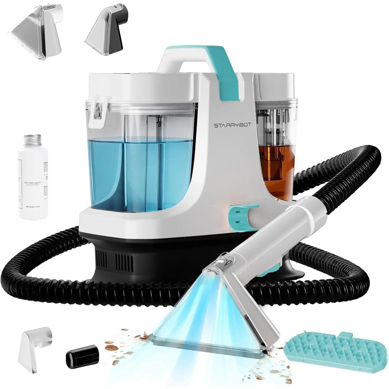 Upholstery Cleaner Machine, 18Kpa  Stain Extractor(White blue)