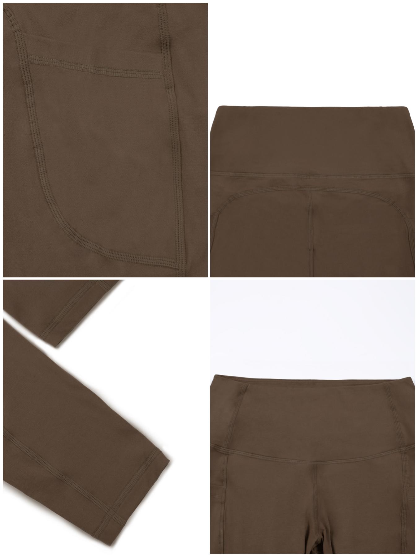 Women's High Waisted Yoga Leggings with Side Pockets, Comfortable Gym and Fitness Yoga Pants, Fashion Sportswear for All Seasons, Gym Sportswear Bottoms