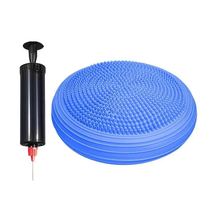 Home Balance Training Cushion, Inflatable Wobble Disc, Yoga Pilates Core Stability, Holiday Fitness Gift, Sensory Integration Tool, Pilates Equipment For Home Workouts, Home Gym Equipment, Indoor Exercise Equipment