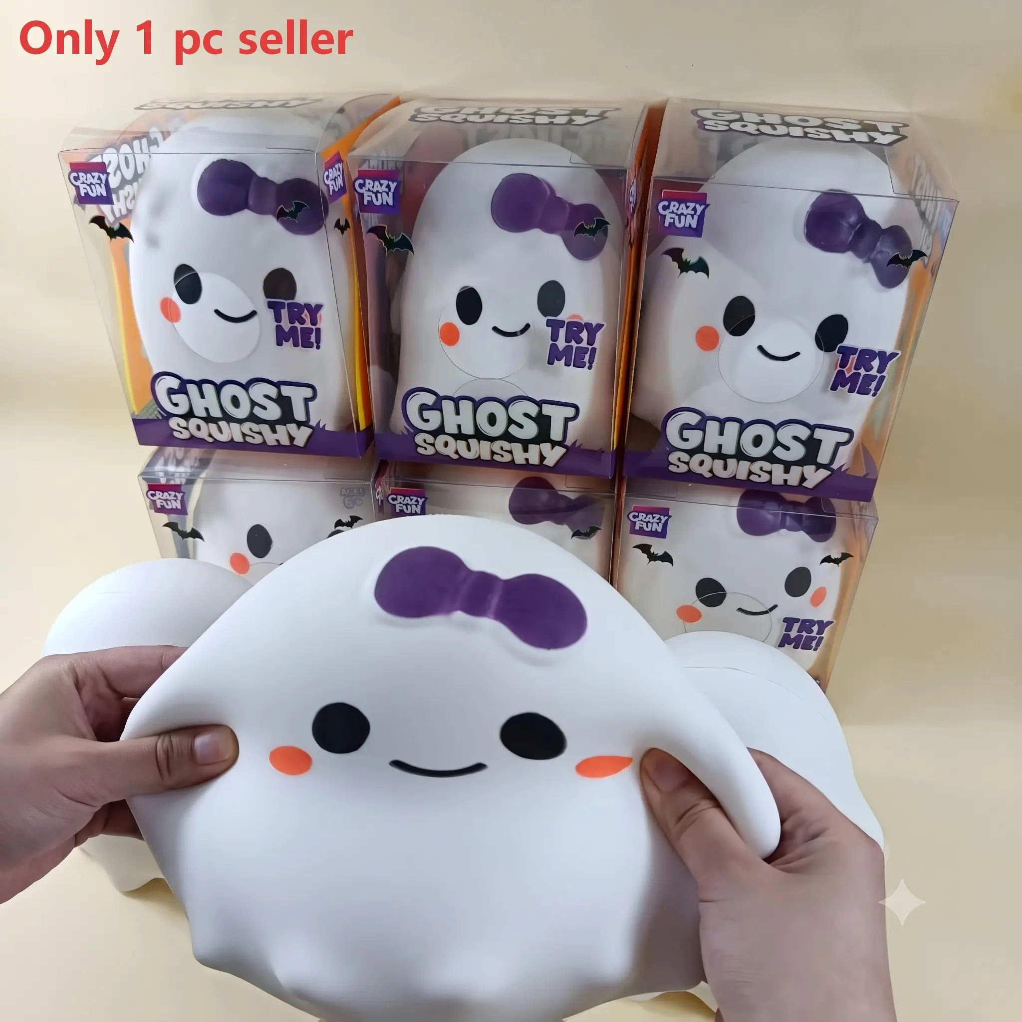 Halloween Ghost Walking Dog Ornament, Stress Relief Slow Rebound Toy, Random Packaging, 1/2pcs, Fun Halloween Decoration