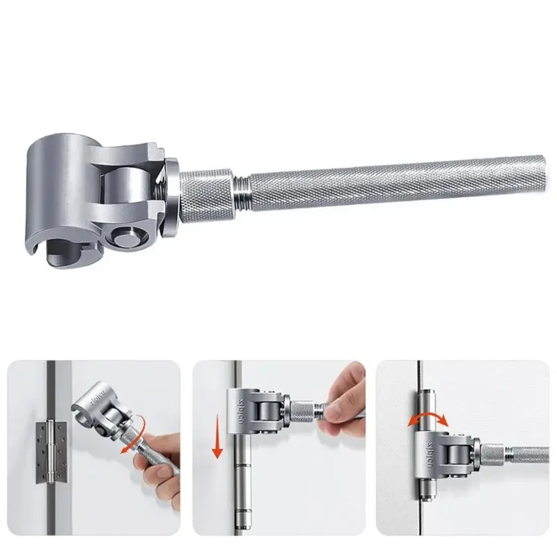 Sleek Functional Heavy Duty Industrial Grade Door Hinge Removal Tool With Long Non Slip Handle Specialized Gripping Head For Removing Door And Window Hinge Pins Ideal For Home Improvement Projects Door Installation And Furniture Assembly Tasks