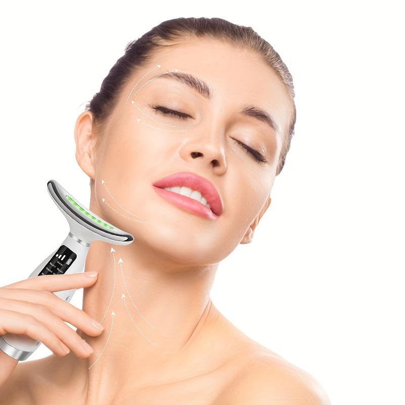 7 in 1 Neck & Face Massager, USB Rechargeable Neck Massage Tool, Constant Temperature Heating & Vibration Beauty Instrument, Facial Beauty Massagers, Perfect Gift for Women#GLOBAL PICKS