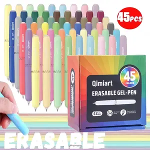 Languo 45-Piece Erasable Gel Pen Set, 0.6mm Tip, Twist-Off Ink, Rich Colors, Ideal for Writing, Sketching, DIY, Office & School Use, Doodle Pen