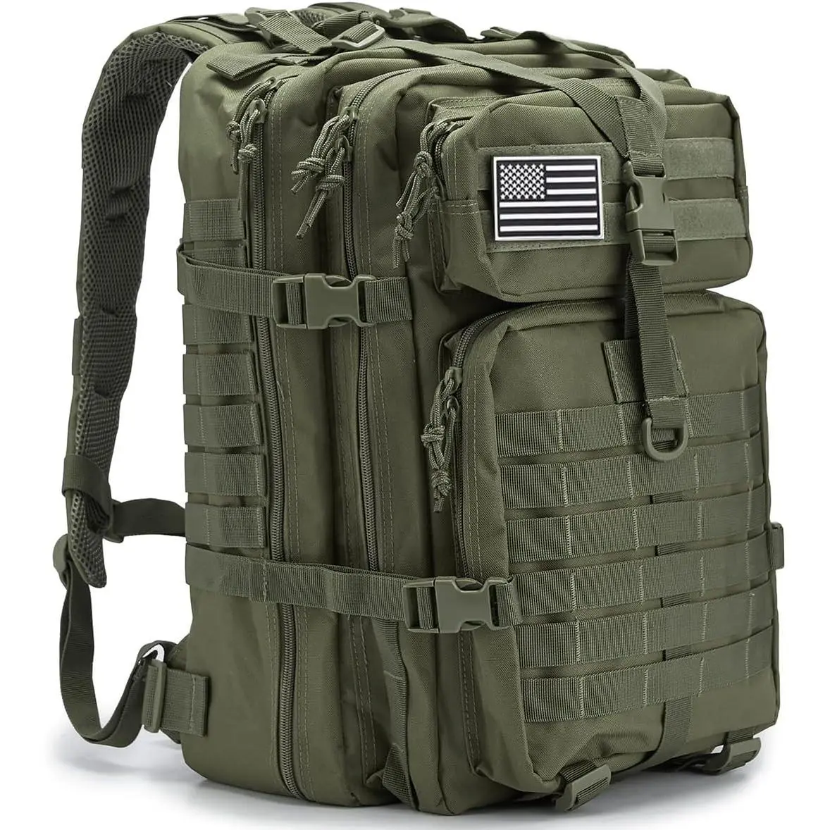 45L Military Tactical Male Pack, Large Capacity 3-Day Bug-Out Bag with MOLLE System for Hiking Camping, Extra Large
