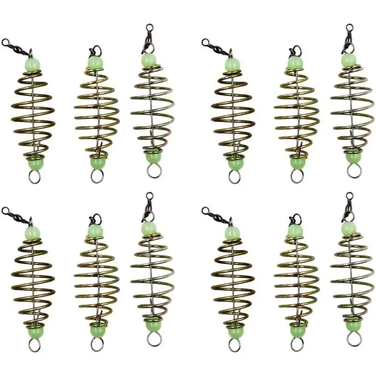 24 count  Feeders Carp Fishing Carp  Holder with Luminous Beads, Fishing Equipment for Enthusiasts and Competitors