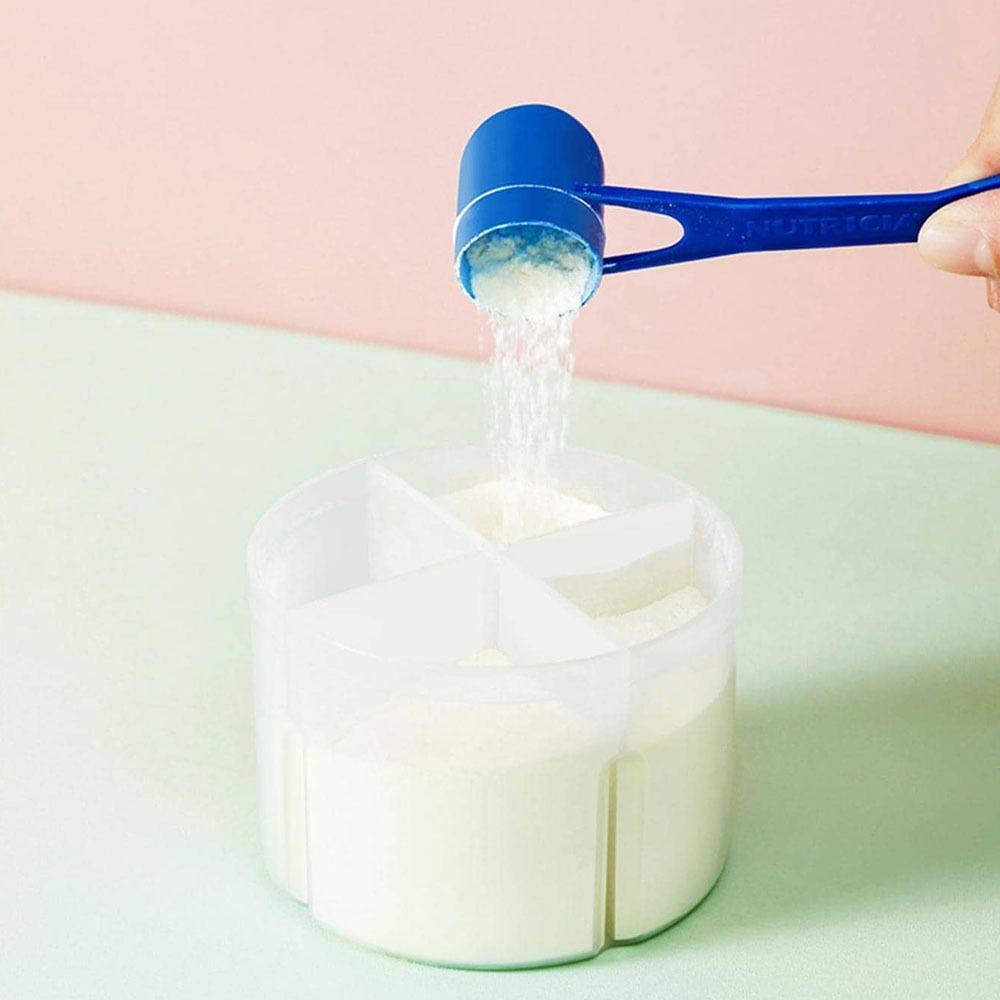 Portable Milk Powder Box With Compartments, 1 Count Food Storage Box, Snack Container For Home Use