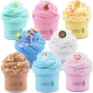 8 Pack Butter Slime Kit for Girls,Party Favors Stretchy and Non-Sticky, Stress Relief Toy for Boys,Soft DIY Slime for Kidsfidget toys