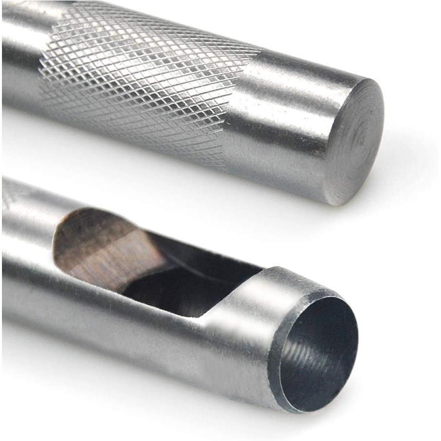 9 count Hollow Punch Set (1/8"-1/2") with A Free  MAT, Leather Hole Punch Set