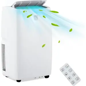 3-in-1 Portable Air Conditioner - 14,000 BTU ASHRAE, Dehumidifier Function, 24-Hour Programmable Timer, 3 Adjustable Fan Speeds, Cools Up to 750 Sq. ft Spaces Including Bedroom, Large Living Room, Office