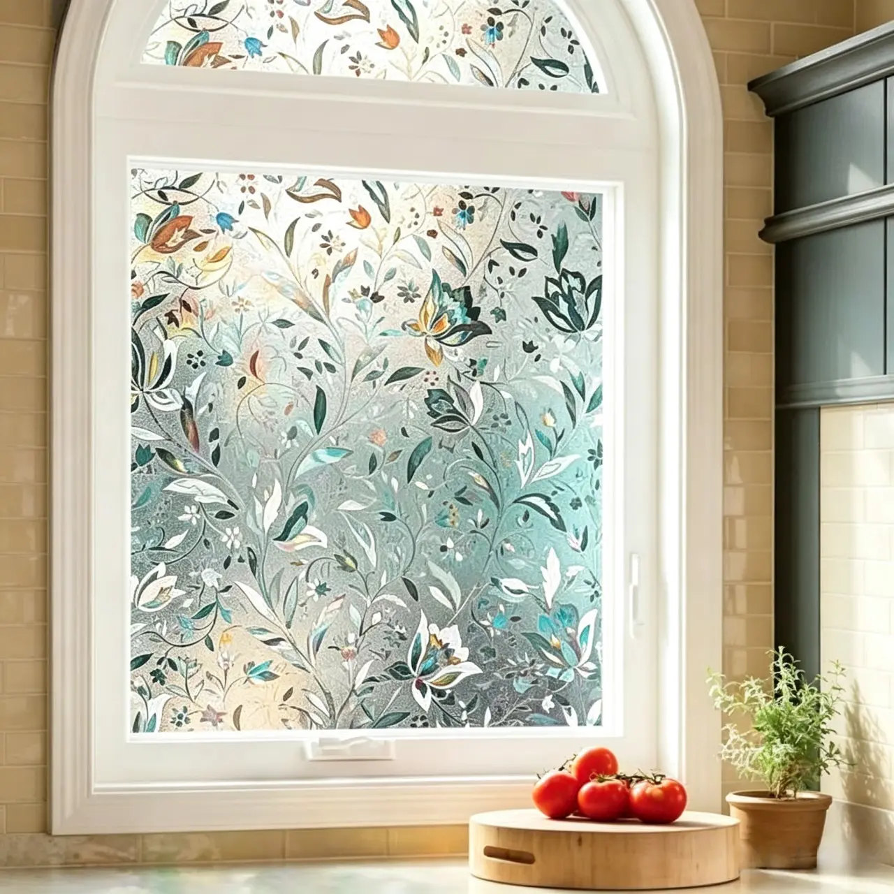 Window Privacy Film Roll, Frosted Window Film, 45cm X 200cm & 45cm X 300cm, Vinyl Glass Sticker, Window Decals For Glass Windows, Colorful Matte Decorative Film, Static Adhesive, No Glue Needed