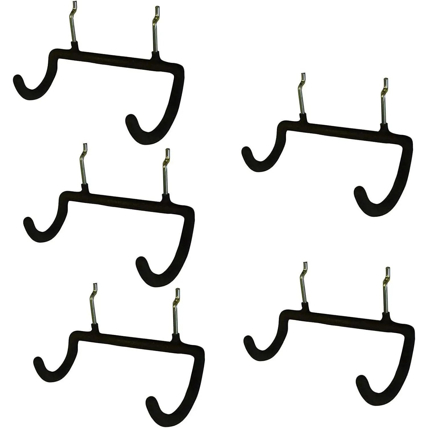 5 count Pegboard Drill Holder with Double Hooks and Accessories Bag for Power Tools