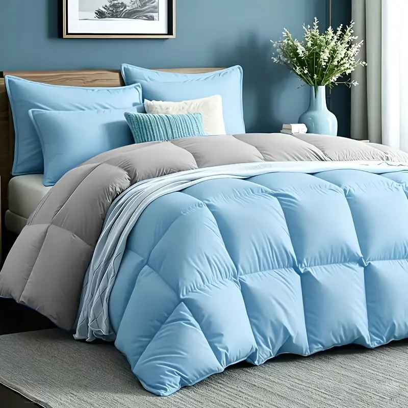 2/3 Pcs Summer Comforter Bedding Set, Double-Sided Cold Tech Fabric, Soft Breathable Lightweight Comforter for Hot Sleepers & Night Sweats, Fits Large & Extra-Large Beds, 1 Comforter + 1/2 Pillowcases, Random Color