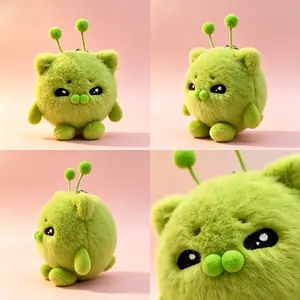 Healing Alien Man Plush Keychain, Cartoon Plush Toy Keychain, Backpack Accessory, Cute and Comfortable Design, Perfect Gift Idea