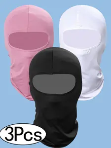 3Pcs Face Mask Face Cover Balaclava Full Face Mask Summer Face Cover Sun Windproof Balaclava for Men Women Outdoor Sports