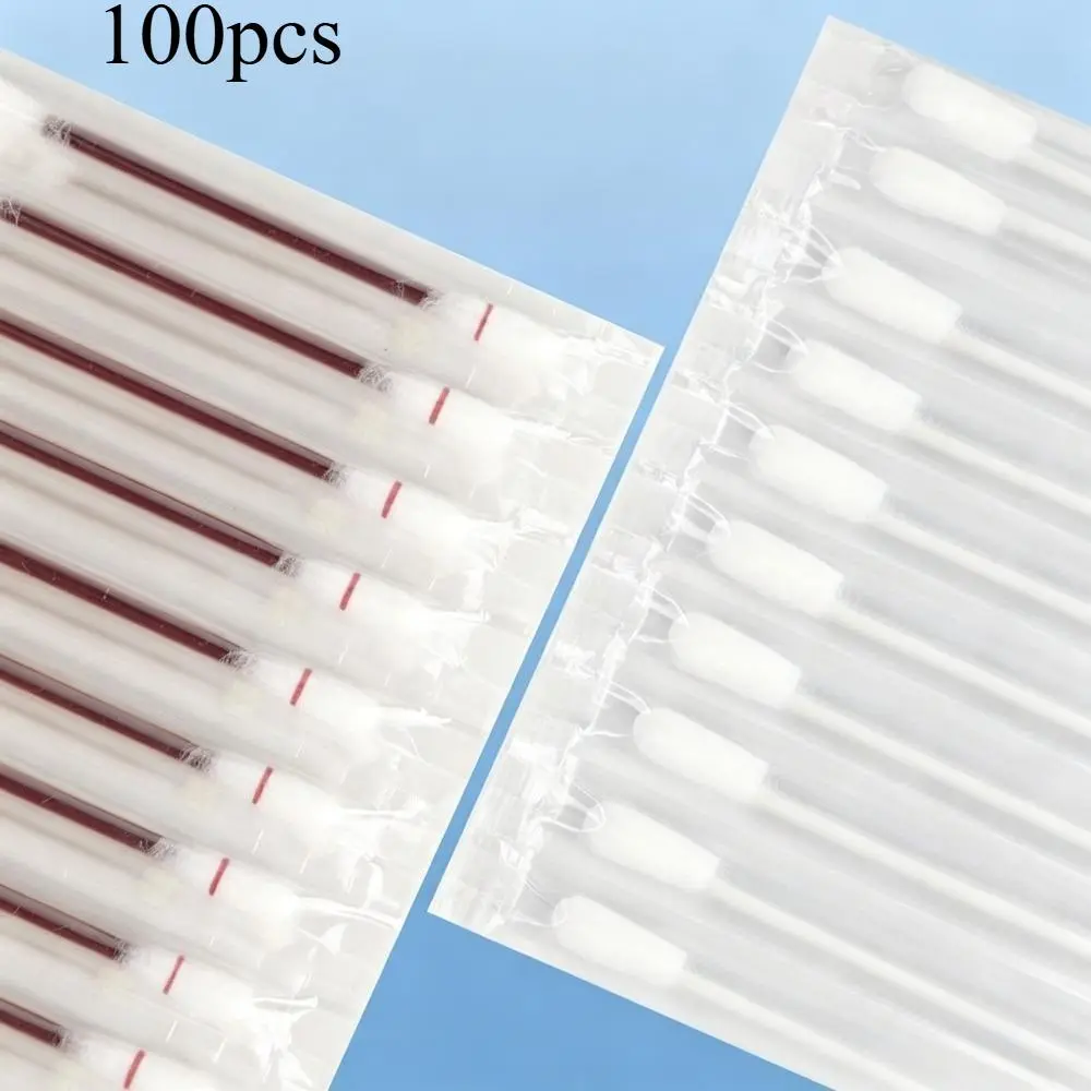 100Pcs Individually Packaged Cotton Swabs for Ear Cleaning, Contamination Prevention, Daily Care, Pet Paw Crevice Wipe, Portable Outdoor Emergency Face Covering Mask Accessory