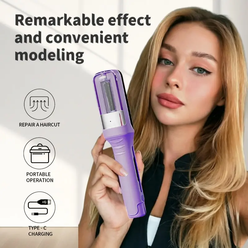 Rechargeable Split Hair Trimmer, Portable Wireless Hair Clipper, Ideal for Home and Outdoor Travel, Hair Care Tool