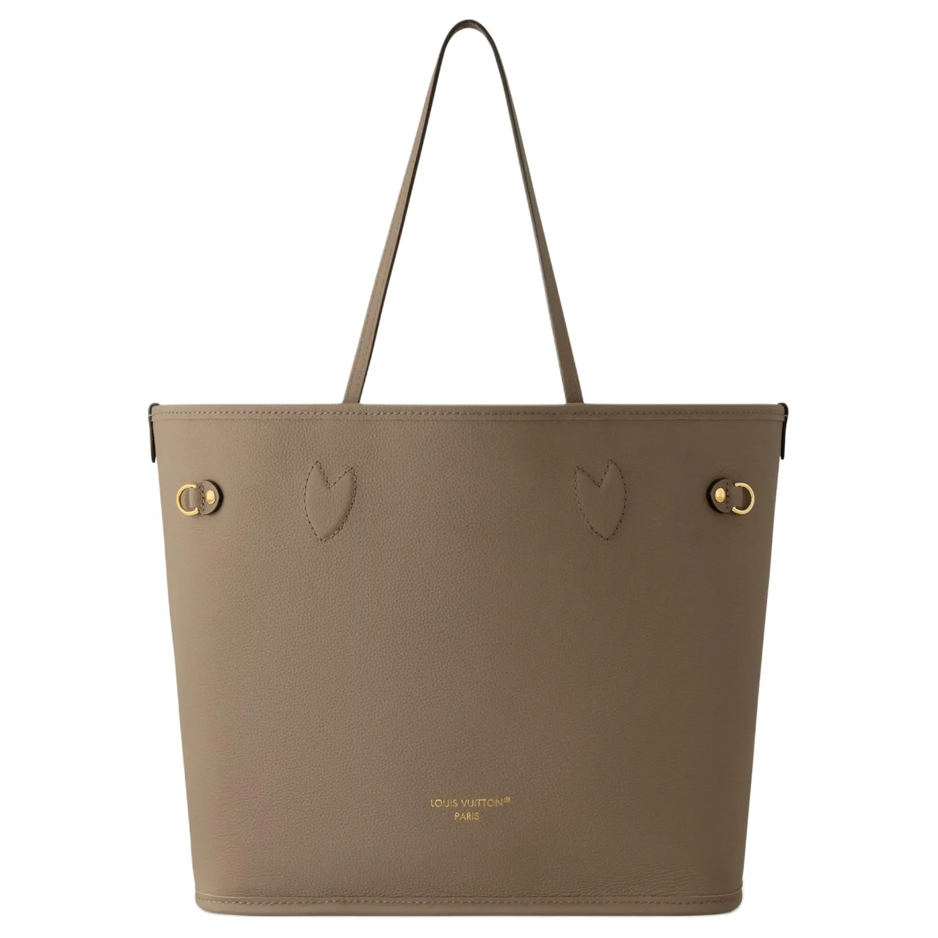 Louis Vuitton Neverfull Coated Canvas Tote Bag for Women, Medium, Monogram Style, Gray Green