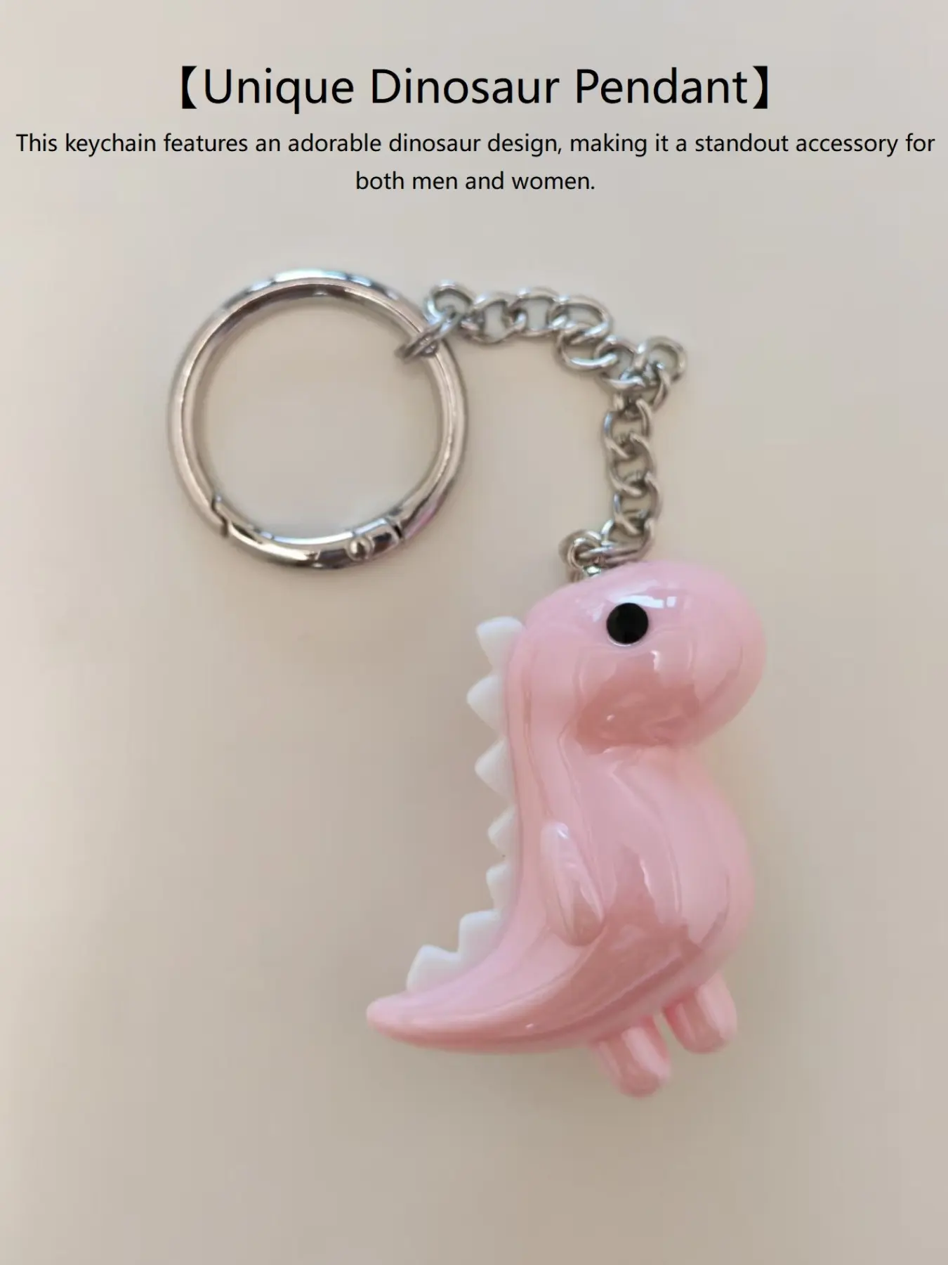 Cute Dinosaur Design Acrylic Keychain, Fashion Bag Charm, Keychain For Bags, and Car Decor, Keychain For Car Keys, Perfect Neutral Gift for All Ages, Stylish Accessory, Key Charms