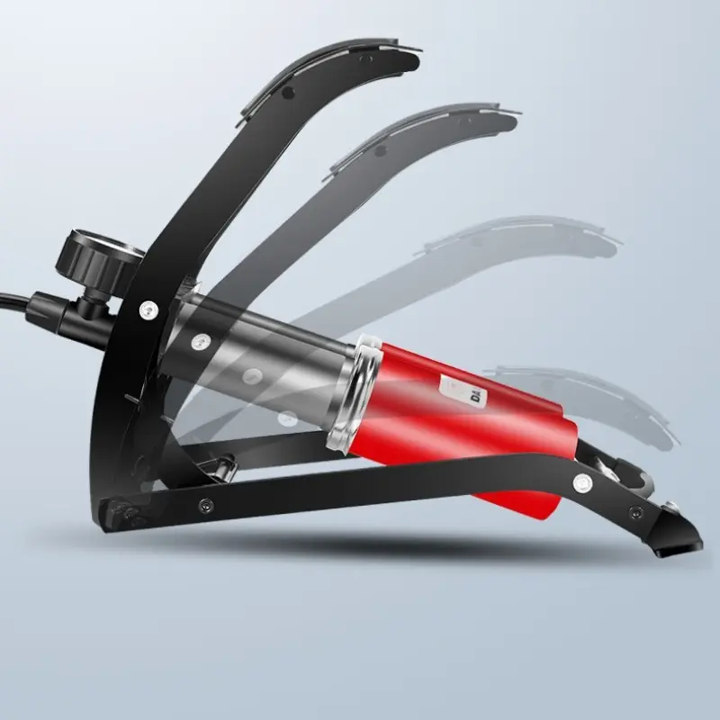 Portable Foot-Pump High-Pressure Dual-Cylinder Inflation Tool | Inflation Tools | Multi-Purpose, Quick-Connect | Bike Tire, E-Bike Tire, Motorcycle Tire