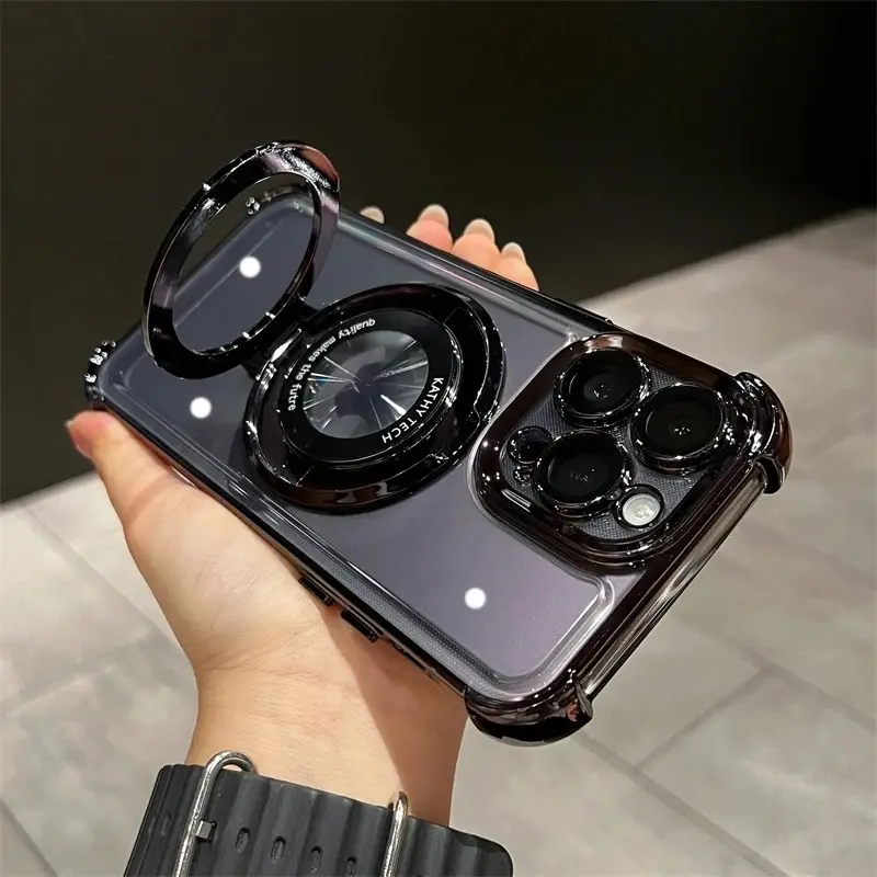 Luxury Shockproof Smartphone Case For Xiaomi Mi 17 17T Pro 15 15T 14 14T 13 13T 12 12T 12S 11X 11i 12X Magnetic Metal Bracket for Magsafe Holder Lens Protection Soft Cover Drop Proof Cover