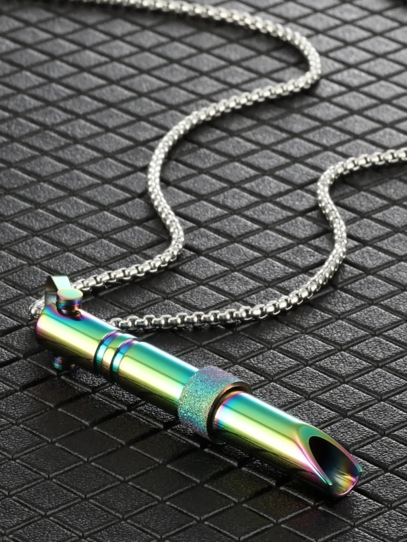 Anxiety Relief Necklace, Stress Management Pendant, Meditation Charm, Unisex Stainless Steel, Casual All-Season Versatile Design, Perfect Gift