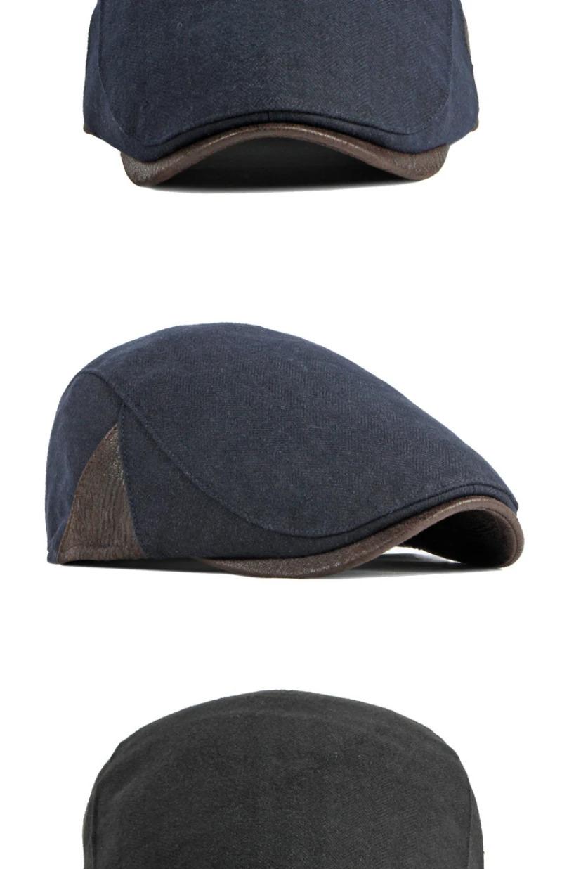 HT3963 Berets 2023 New Beret Cap Men Women Autumn Winter Hat Male Female   Flat Cap Vintage Artist Painter Beret Hat