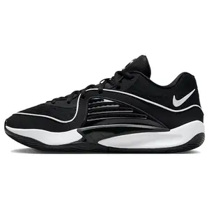 Nike KD 16 TB Basketball Shoes – Round-Toe, Breathable Mesh, Low-Top, Unisex Black and White Verifiable, with credentials and supporting global authentication