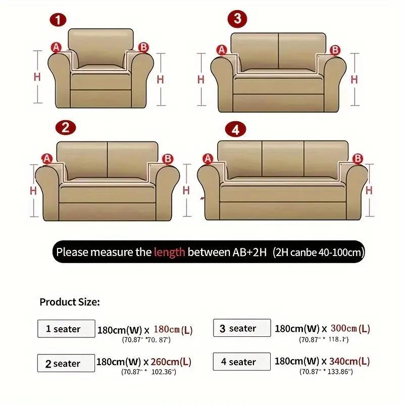 Striped Pattern Sofa Cover, 1 Count Soft Comfortable Sofa Towel, Sofa Protector for Home Living Room Bedroom, Home Decor