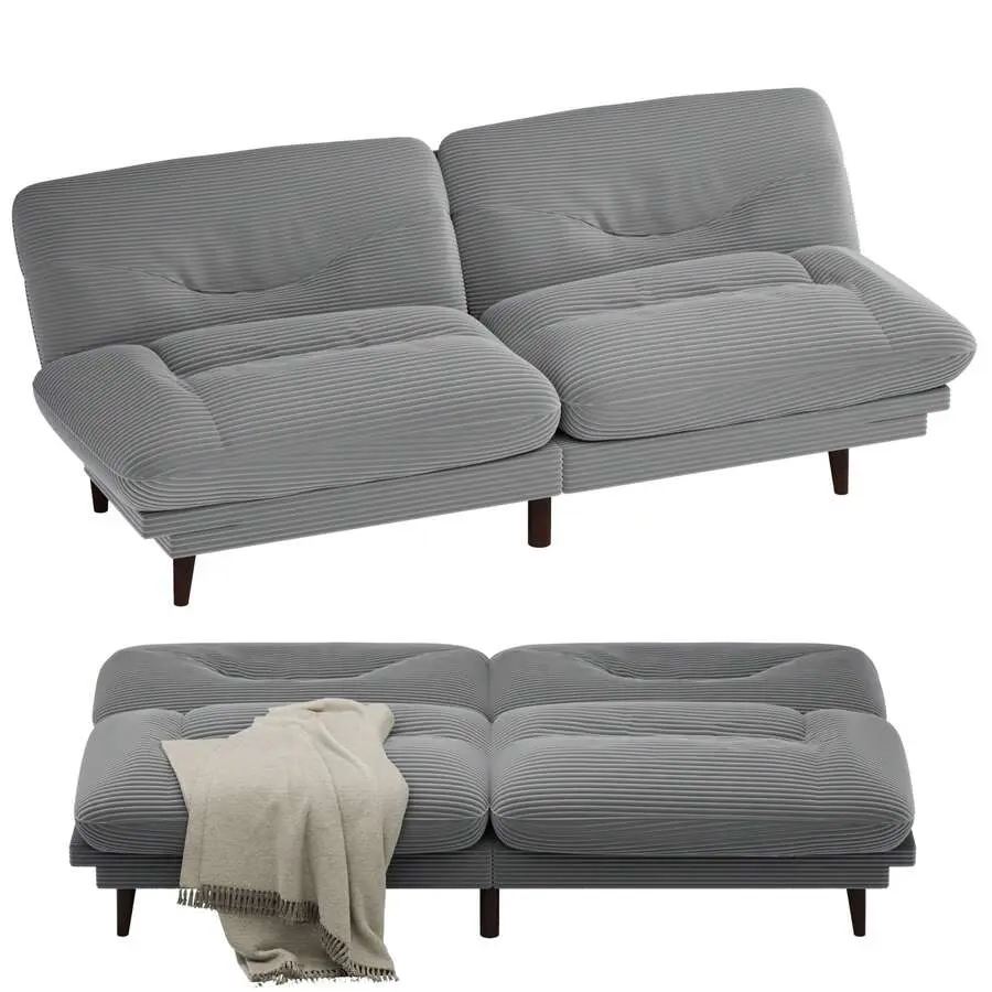 FUTTON Sofa With Adjustable Sides And Backrest, Double Seat Sofa Living Room, Bedroom And Apartment