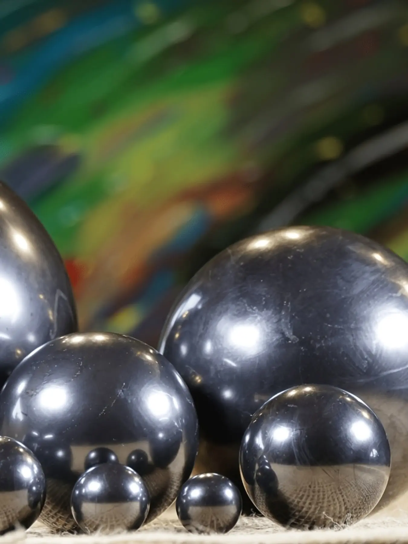 1pc 2-6cm Shungite Sphere, Natural Stone Balls for Interior Decoration, Shungite Sphere Ball, Eco-Friendly Home Decor Item