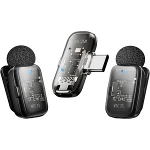 Lavalier Microphone for  iPad Android with  Case,Lapel Mic with Noise Reduction,36H  Life, Plug and Play Mini Microphone for Video Recording,YouTube,Vlog,Live Streaming