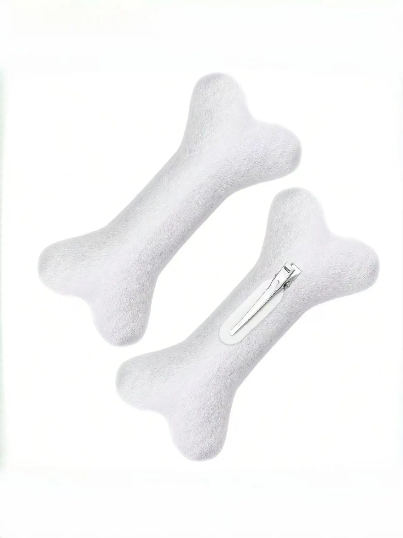 2 Piece Bone Hair Clips for Women, Perfect for Plush Costume, Ideal Role Play Decorative Hair Accessories
