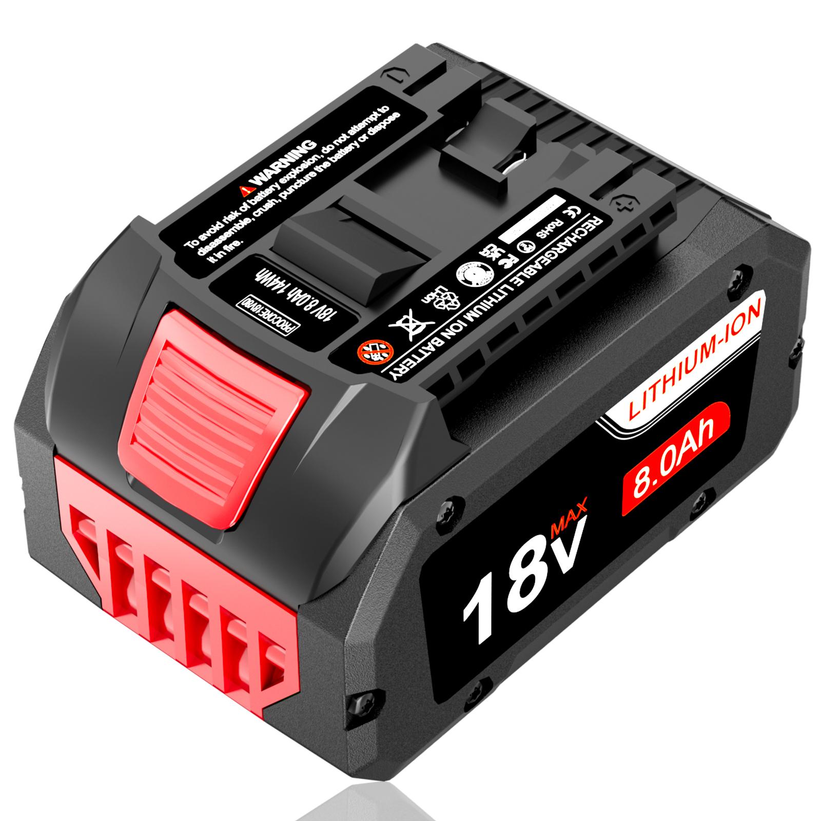 New 8.0Ah For Bosch 18V Li-Ion Battery BAT620 BAT609 Professional GBA 3165140791649