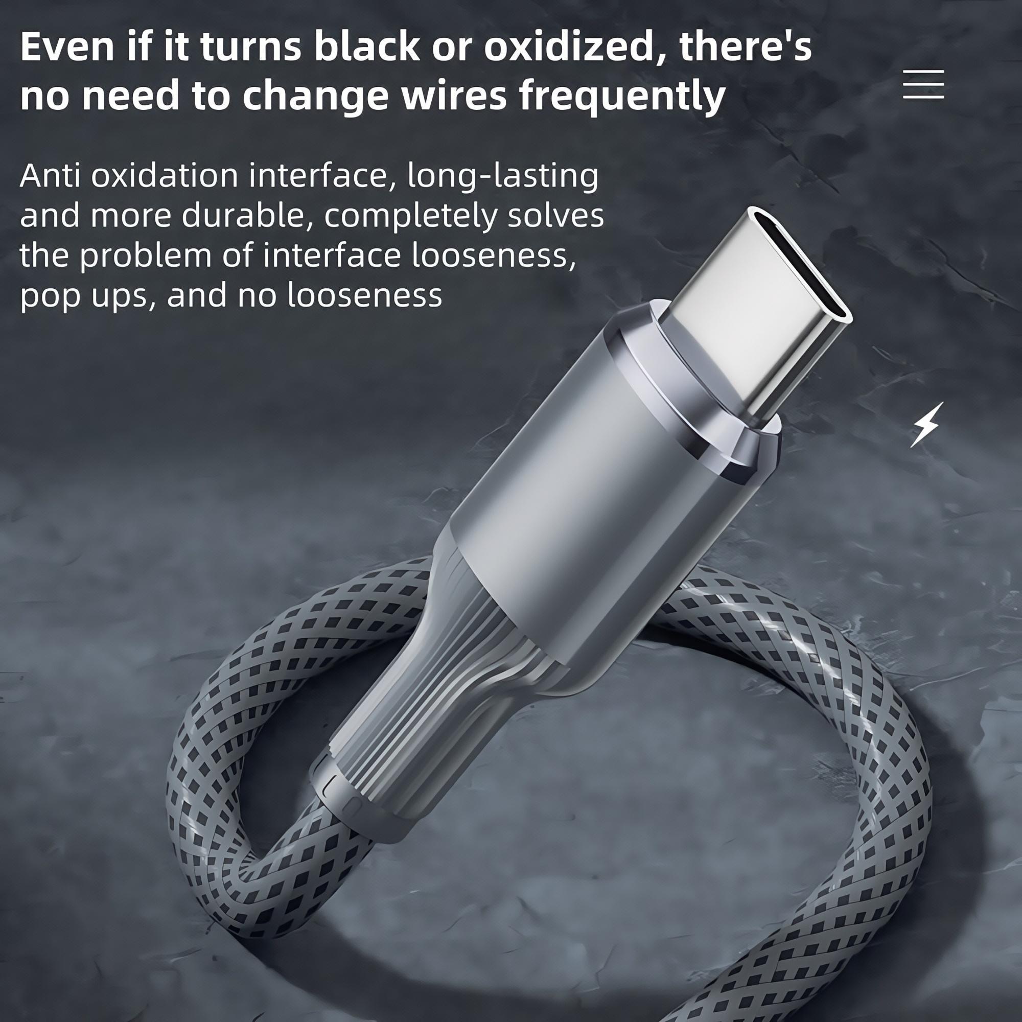 100W Multi-purpose Fast Charging Data Cable, Multifunctional 3 in 1 Fast Charging Cable, Phone Accessories for Huawei, Apple, Android, Electronic, Fast Charging Supported