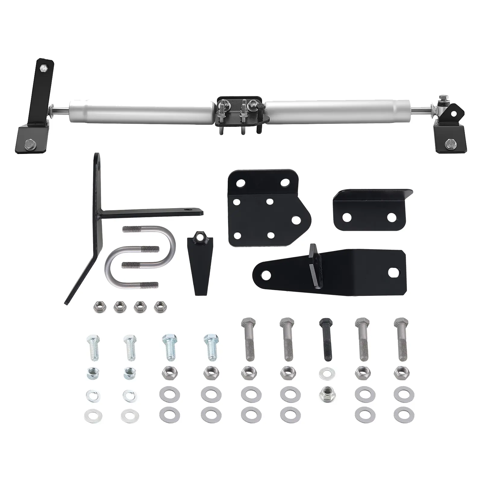 Dual Bar Steering Stabilizer - Enhances Stability, Compatible with Dodge Ram 4WD Vehicles