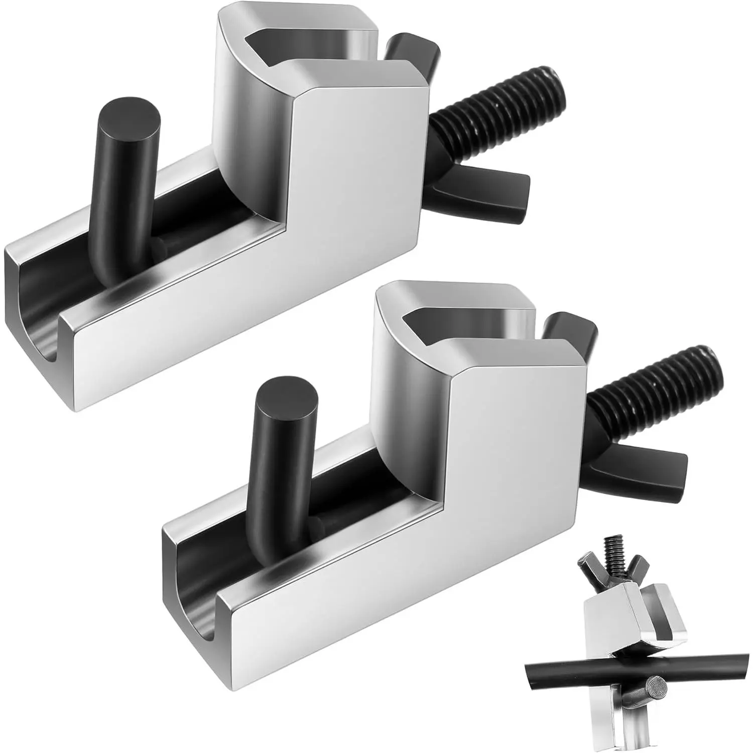 Brake Line Clamp, Hose Pinch Clamp Pliers Metal Brake Line Clamp Suitable for Flexible Hoses Fuel Hoses Gas Lines Brake Hoses Radiator Hoses Suit for Hose Diameters up to 1 Inch (2 pack)