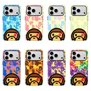 Bape Protective Camo Streetwear Durable phone case for iPhone 12, 13, 14, 15, 16, 17 Pro Max, Pro, Plus, and 17 Air,the perfect gift for her or him, ideal for parties.