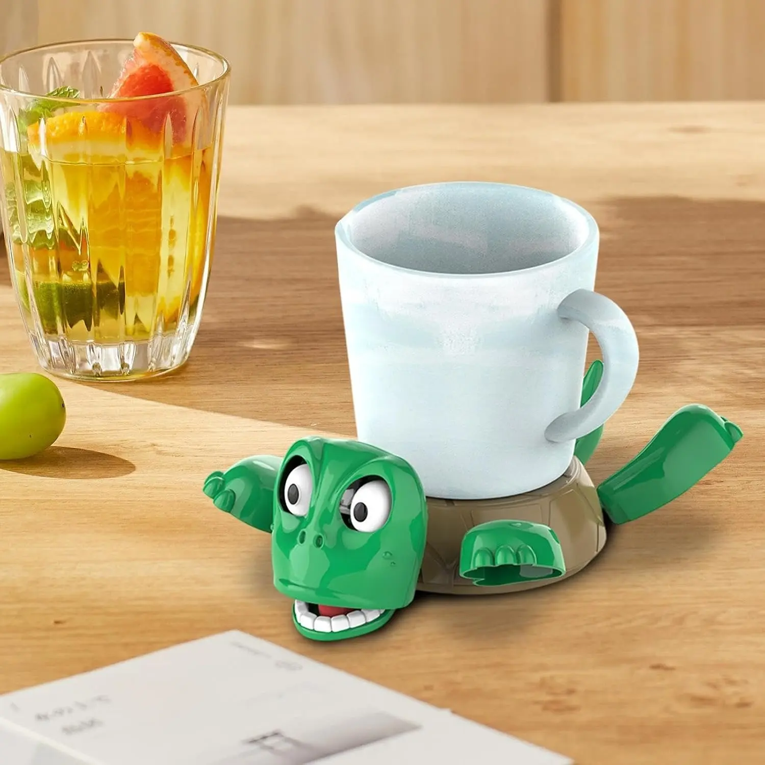 Funny Turtle Coaster, 3D Cartoon Design, Perfect Gift for Friends & Kids, Ideal for Tea, Coffee, Wine Glasses, Home Decor, Kitchen Accessory