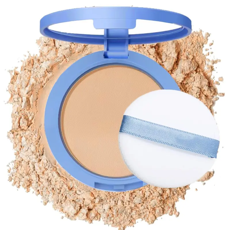 Oil Control Face Pressed Powder,Matte Smooth Flawless Setting Powder Makeup,Waterproof Long Lasting Finishing Powder,Cruelty Free Lightweight Face Cosmetics,0.35Oz (#2-NATURAL BEIGE